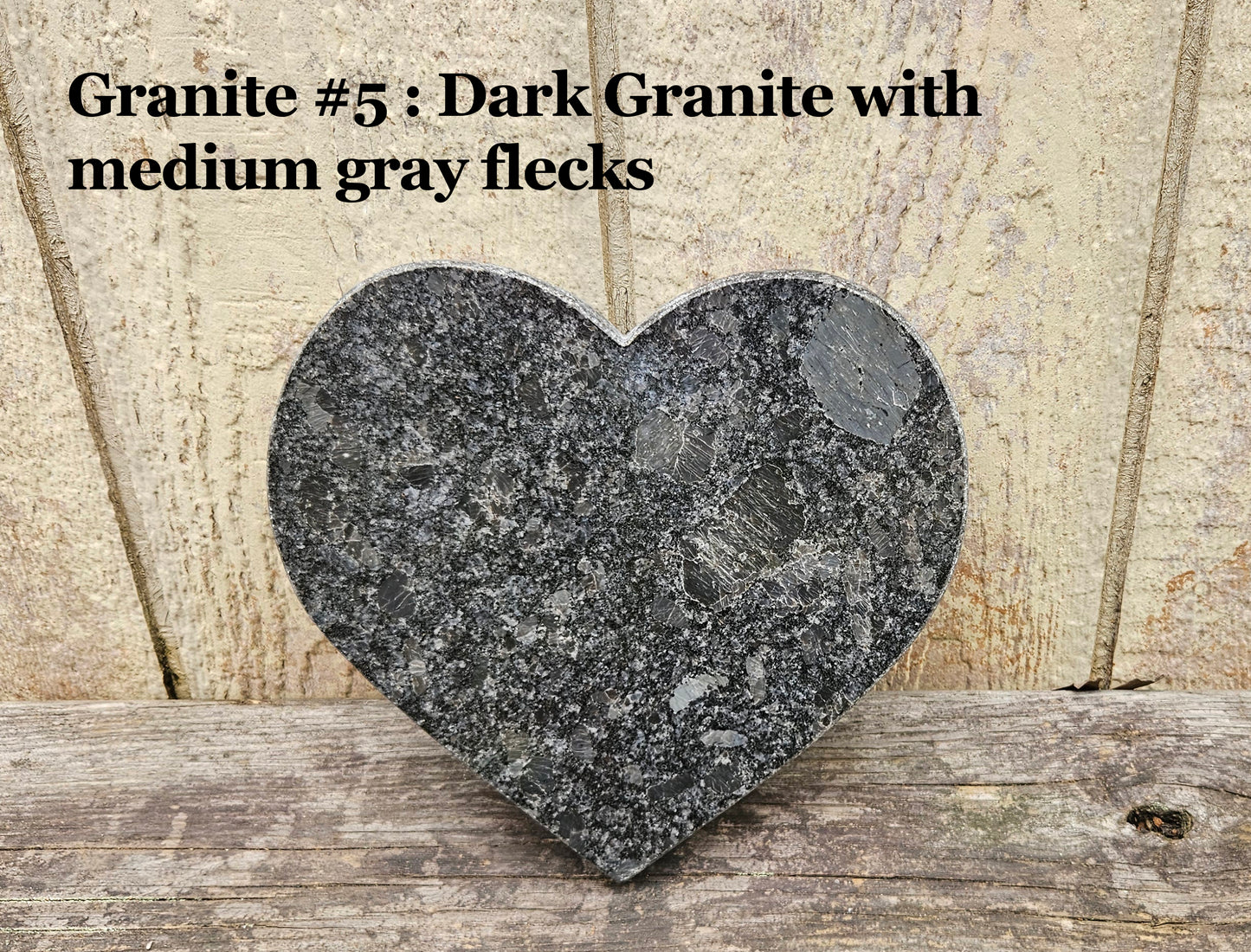 Granite Heart Memorial Pet Stone Large Size