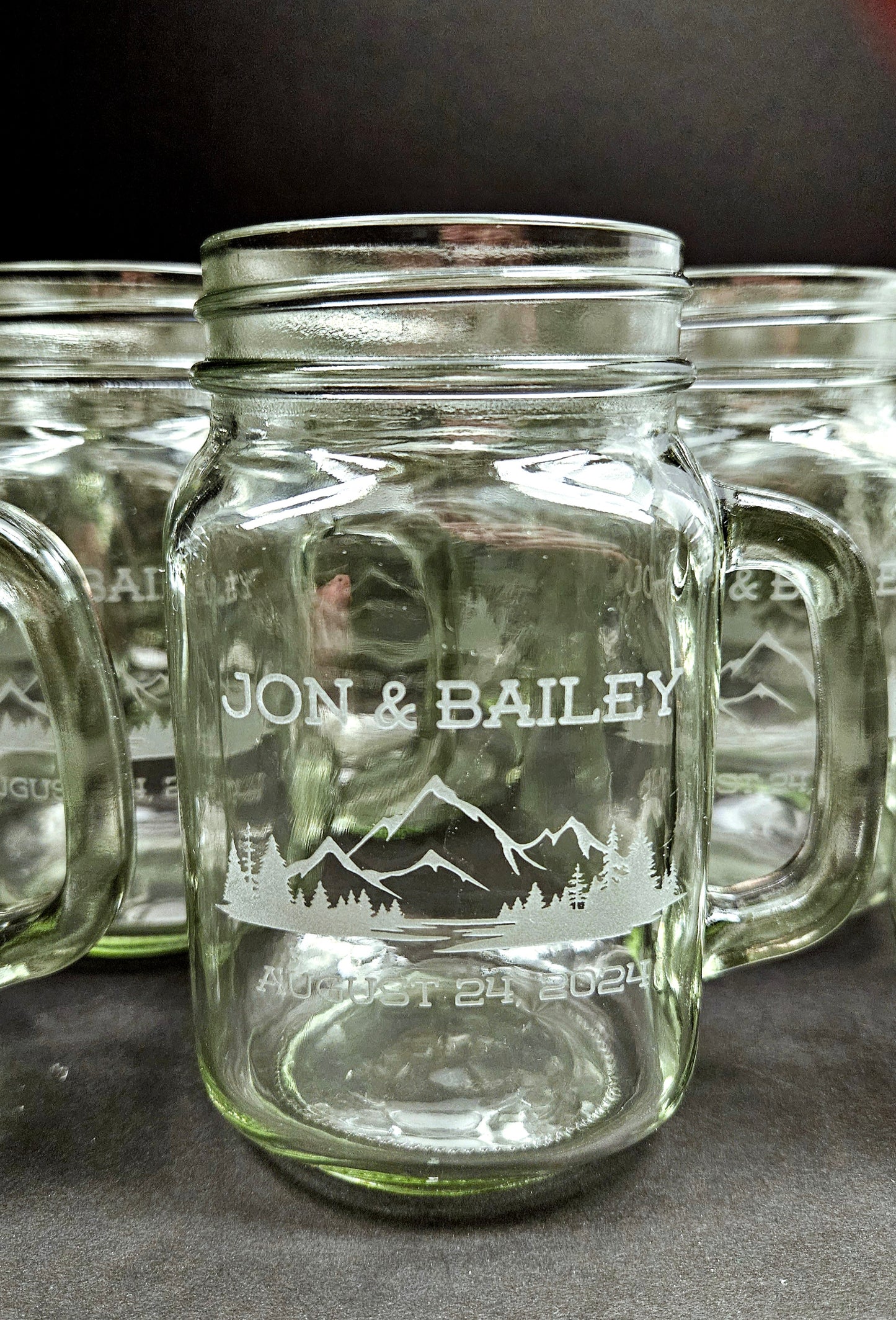 Mason Jar Mugs for Wedding//Wedding Gift//Place Setting Wedding//Gift for Wedding Guests