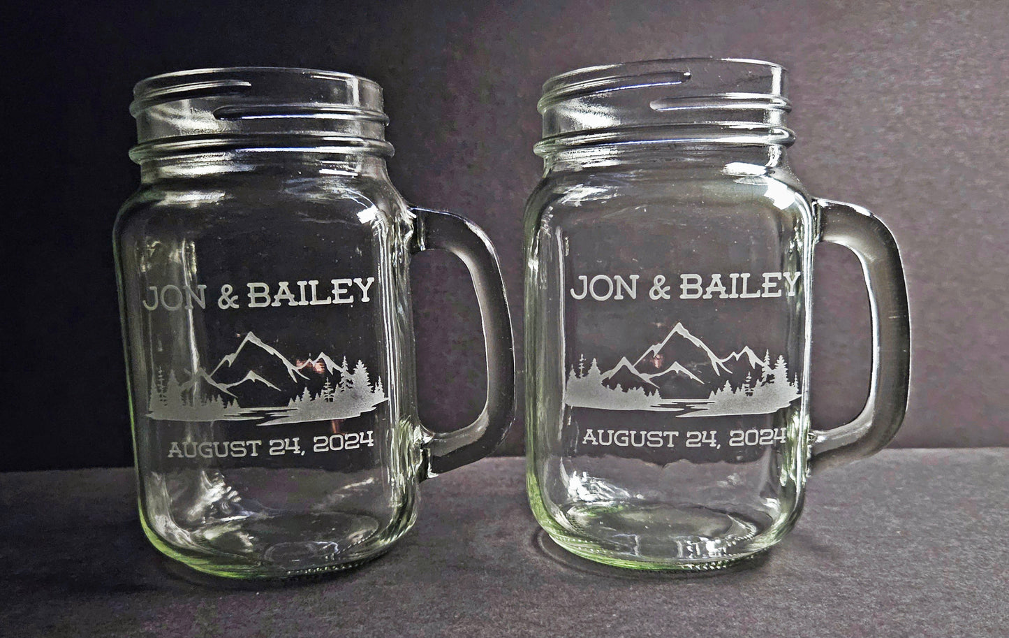 Mason Jar Mugs for Wedding//Wedding Gift//Place Setting Wedding//Gift for Wedding Guests