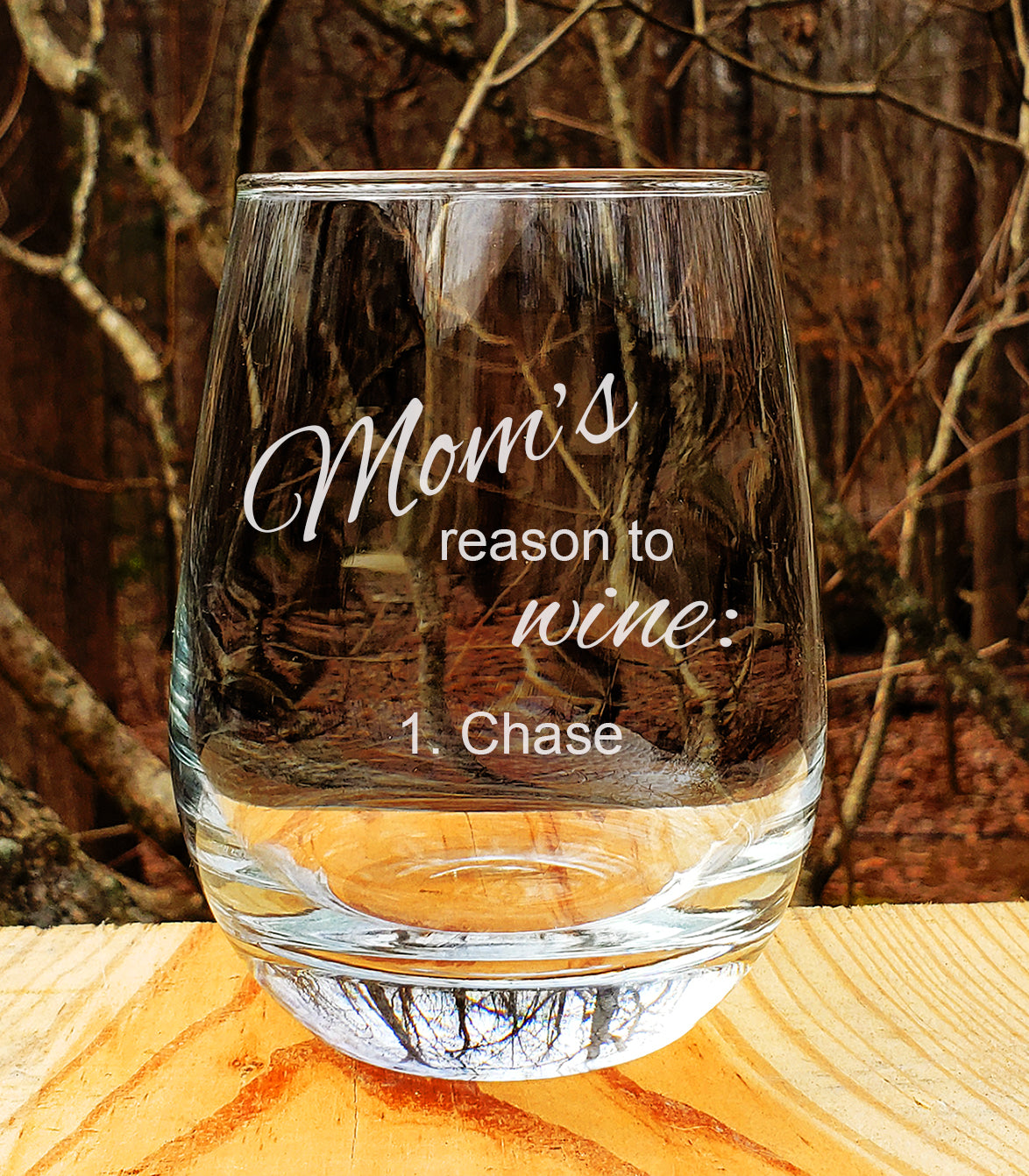 Mom's Reasons to Wine Glass, Personalized, Mom Wine Glass, Mother's Day, Birthday Gift for Mom, Funny Wine Glass, Gift from Kids