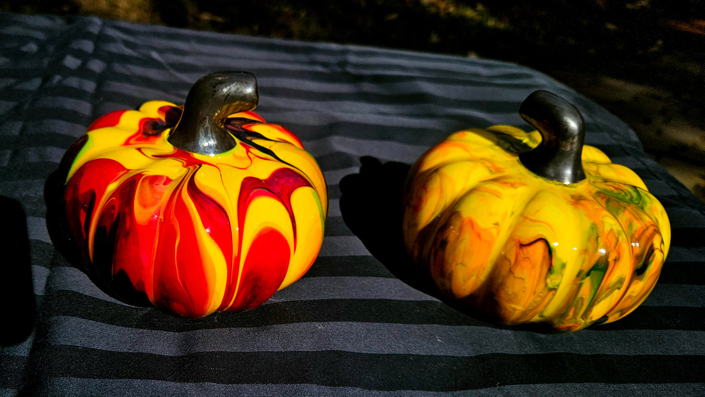 Handpainted Ceramic Pumpkins