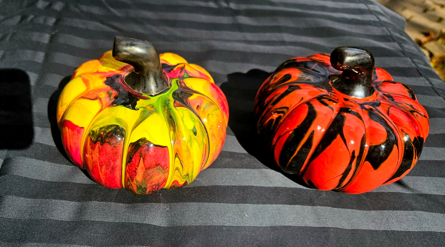 Handpainted Ceramic Pumpkins