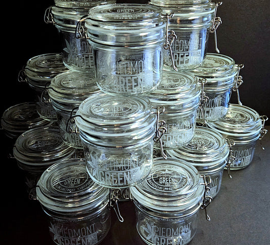 Custom Engraved Clamp Lid Storage Jar