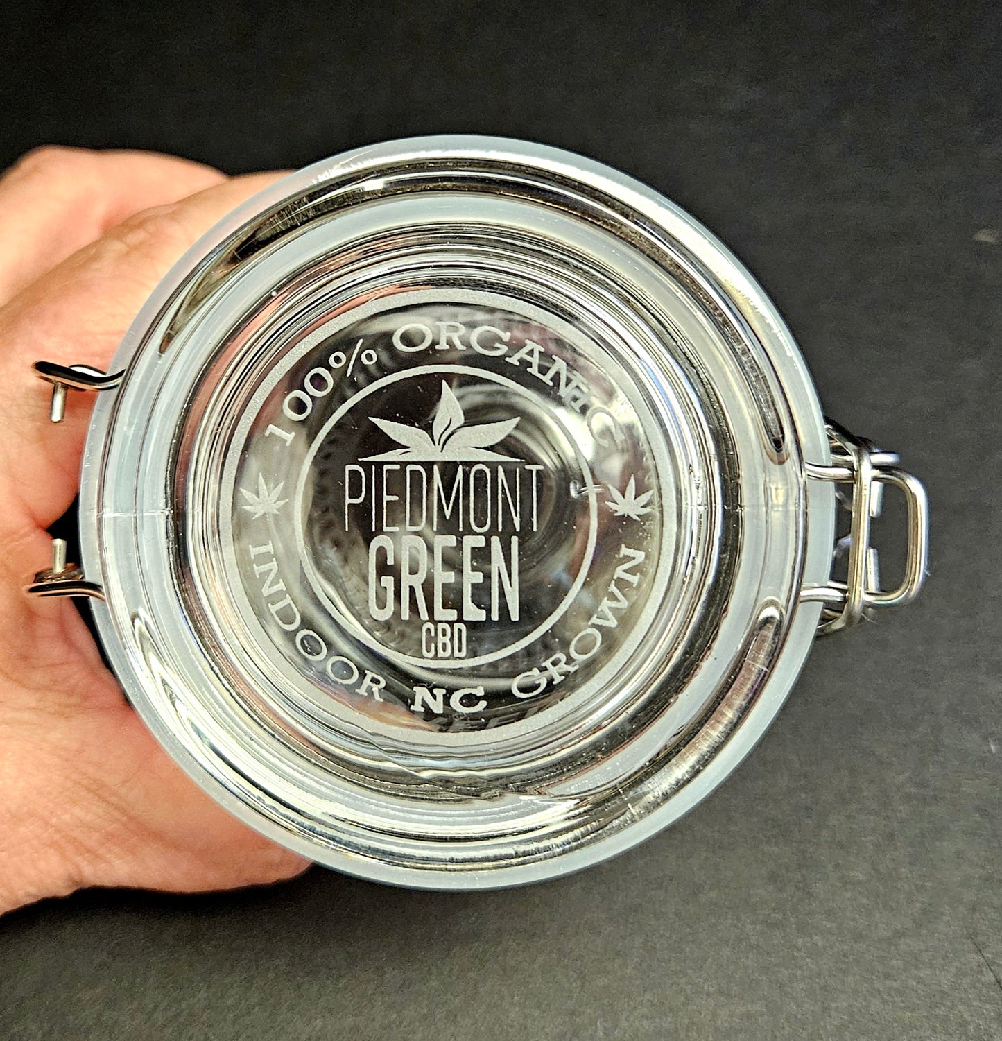 Custom Engraved Clamp Lid Storage Jar