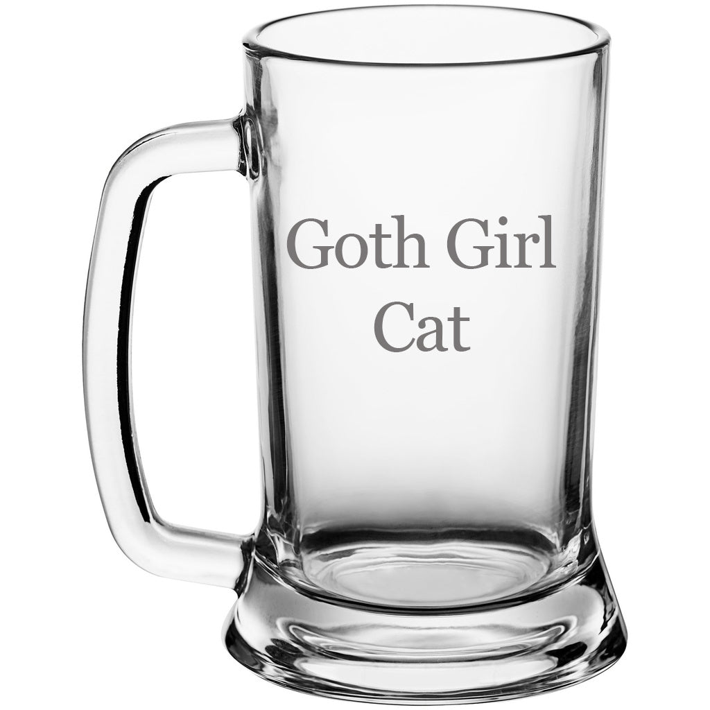 Cat Dad Glass Beer Stein Mug, Fun Gift for Cat Dad, Cat Christmas Gift