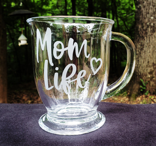Mom Life Engraved Coffee Mug, Mom Birthday, Fun Mom Gift from Kids