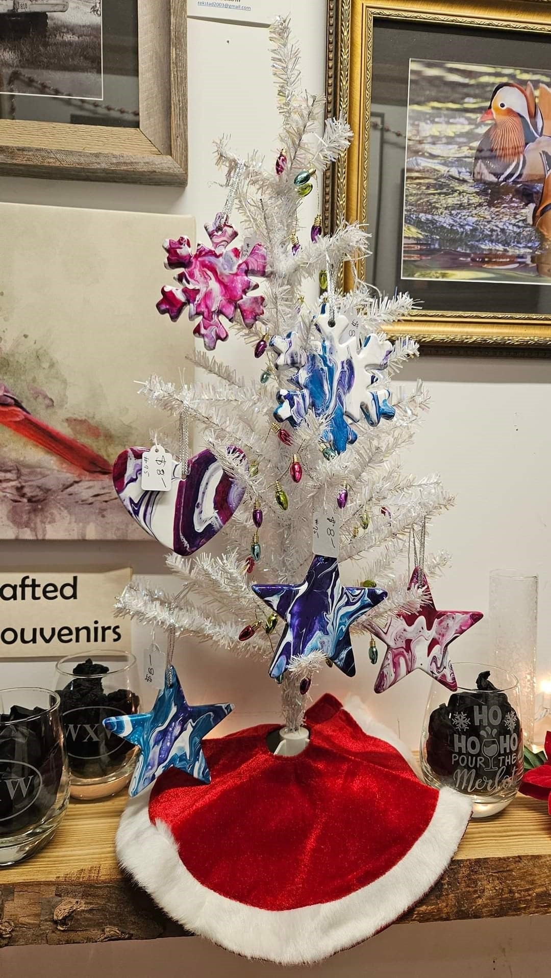 Ceramic Snowflake Holiday Ornament