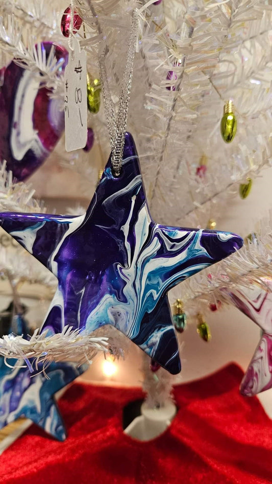 Ceramic Star Holiday Ornament
