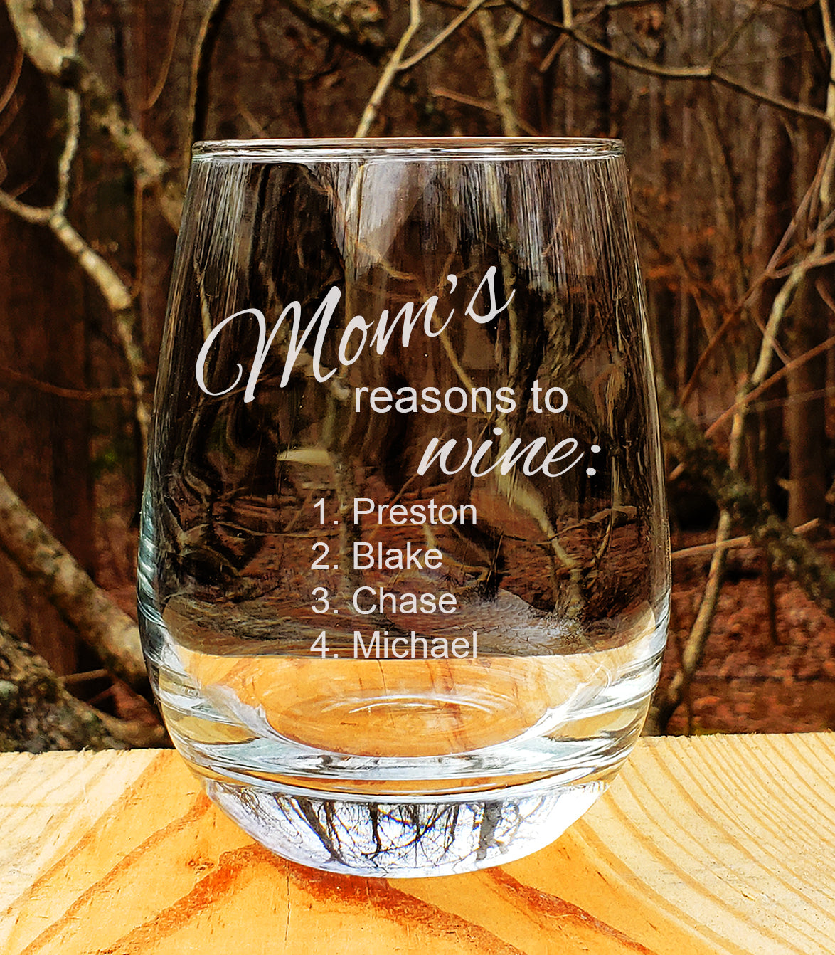 This Mommy bout to get Lit Engraved Stemless Wine Glass Funny Wine